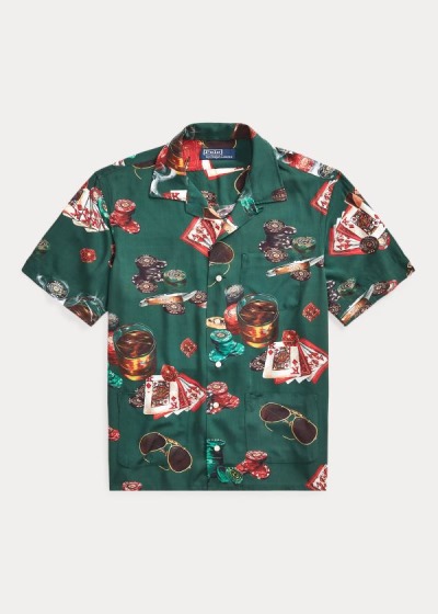 Men's Polo Ralph Lauren Classic Fit Poker Print Shirts | 327861CLV